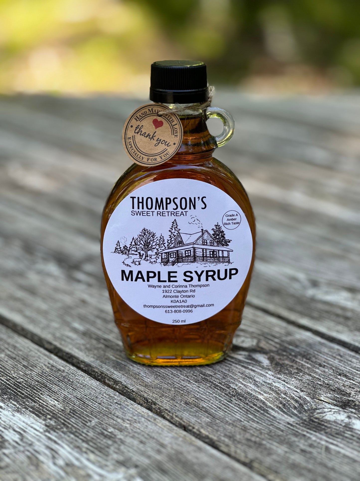 Maple Syrup 250ml Glass Bottle