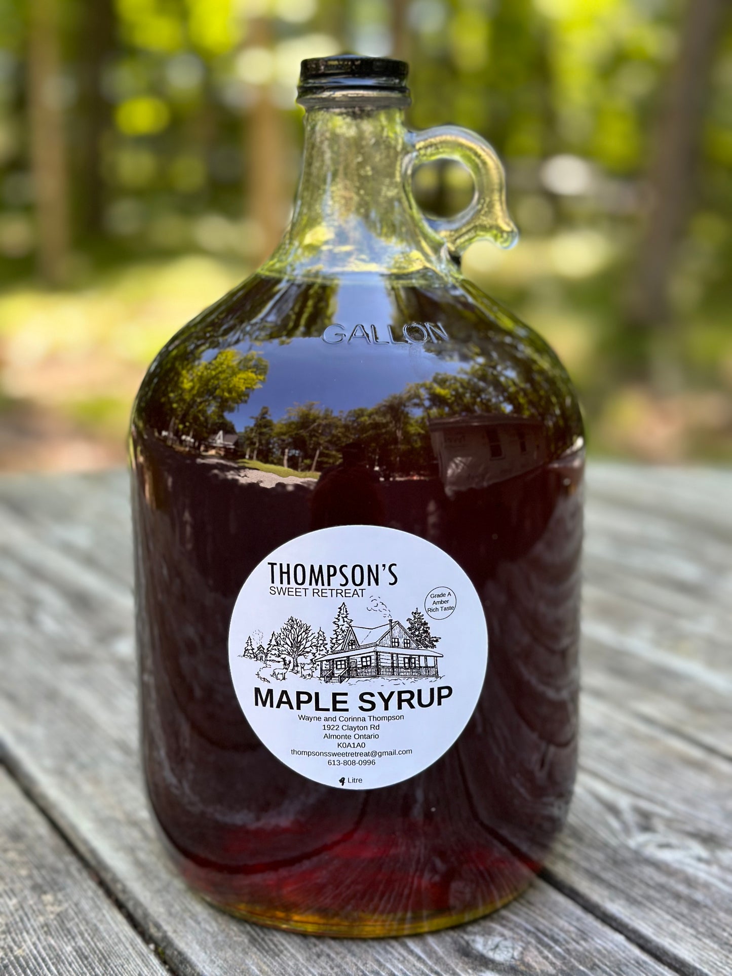 Maple Syrup 4 Litre Glass Bottle